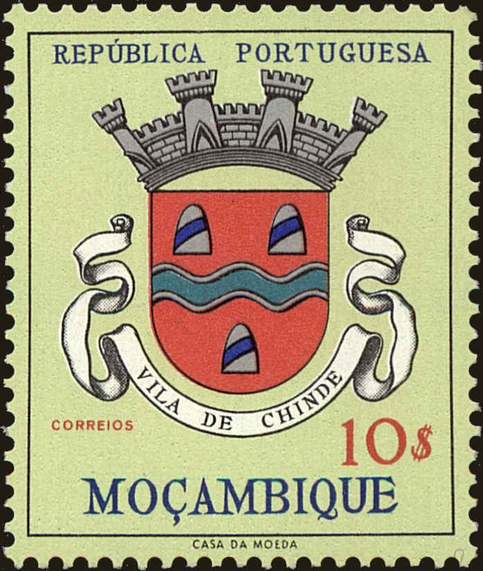 Front view of Mozambique 421 collectors stamp