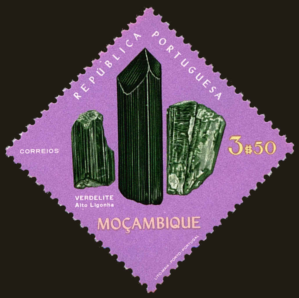 Front view of Mozambique 500 collectors stamp