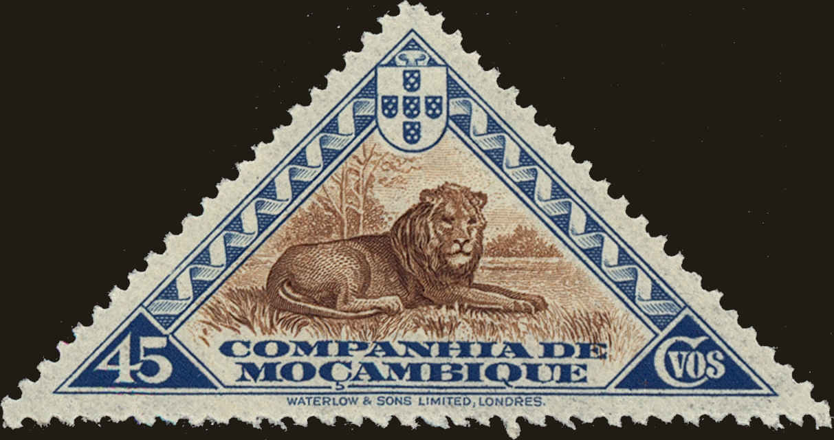 Front view of Mozambique Company 182 collectors stamp