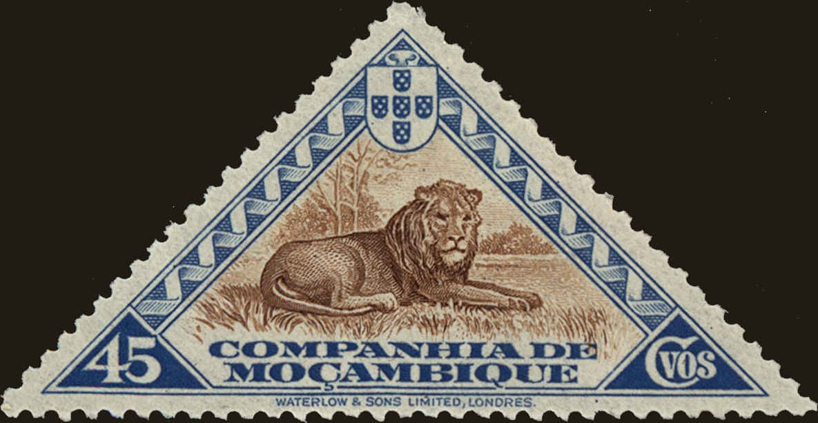 Front view of Mozambique Company 182 collectors stamp