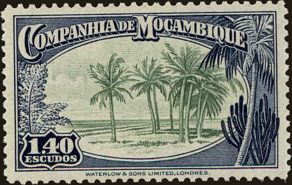 Front view of Mozambique Company 189 collectors stamp