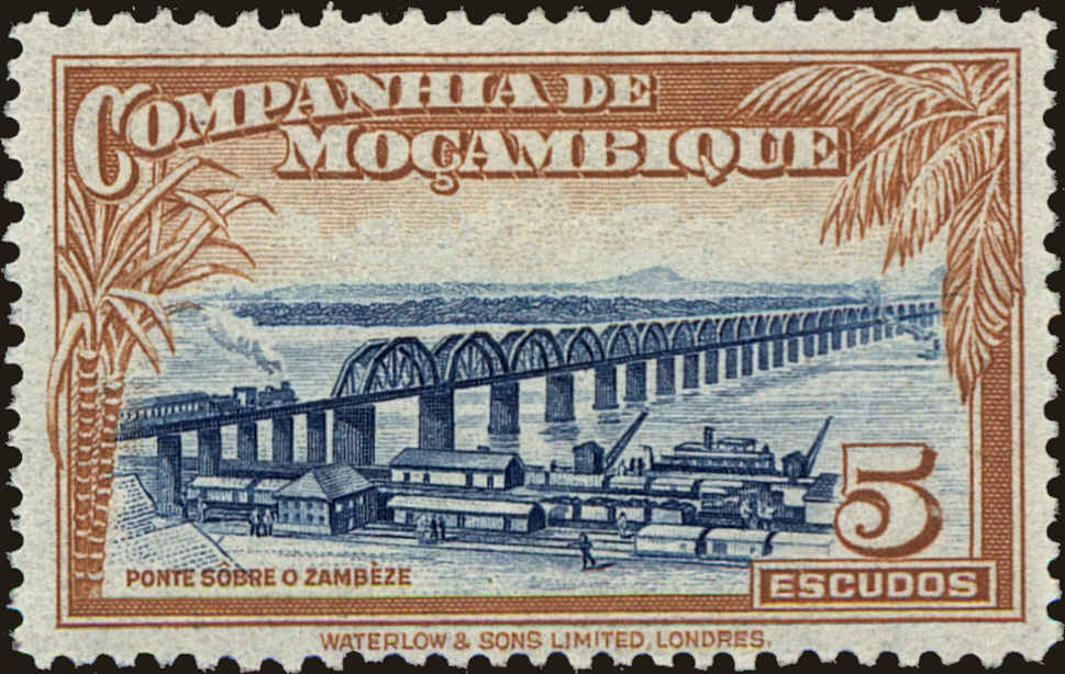 Front view of Mozambique Company 191 collectors stamp