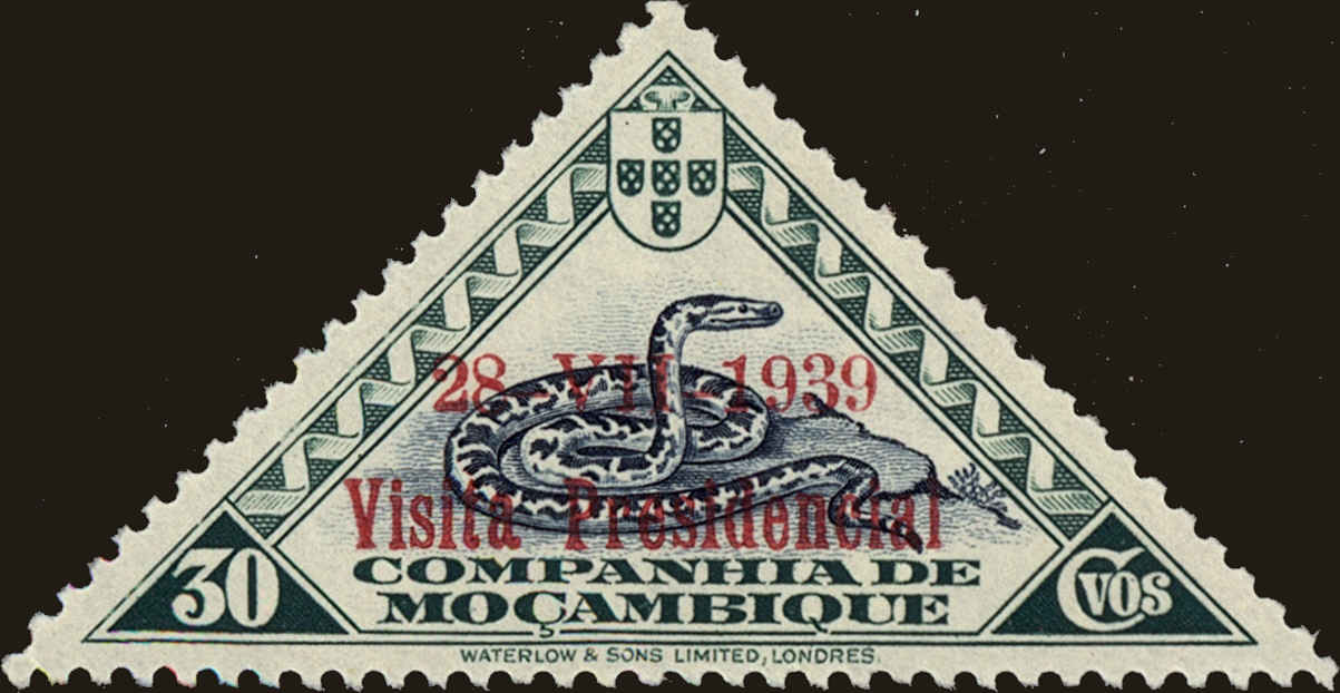 Front view of Mozambique Company 194 collectors stamp
