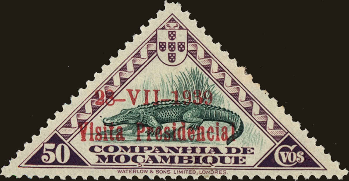 Front view of Mozambique Company 197 collectors stamp