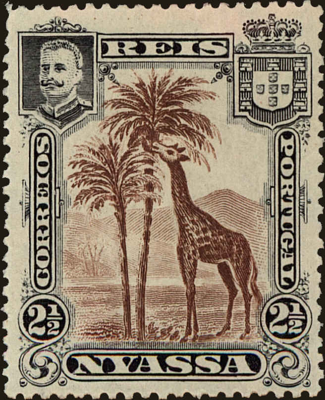 Front view of Nyassa 26 collectors stamp
