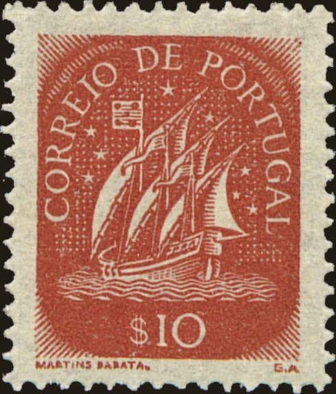 Front view of Portugal 616 collectors stamp