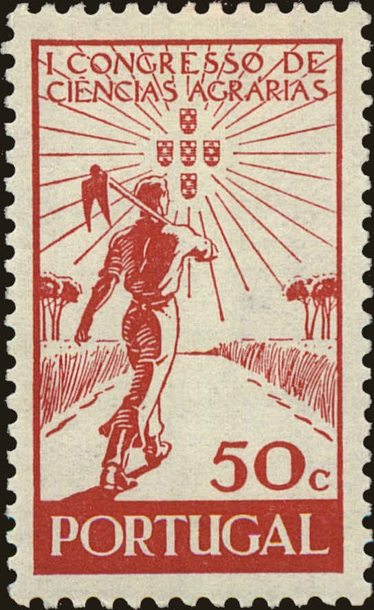 Front view of Portugal 633 collectors stamp