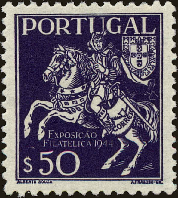 Front view of Portugal 636 collectors stamp