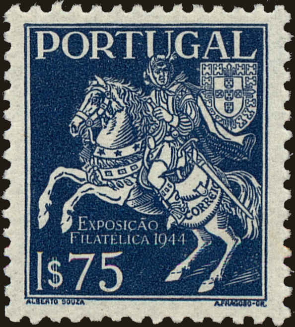 Front view of Portugal 637 collectors stamp