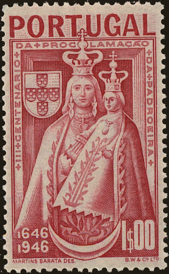 Front view of Portugal 673 collectors stamp