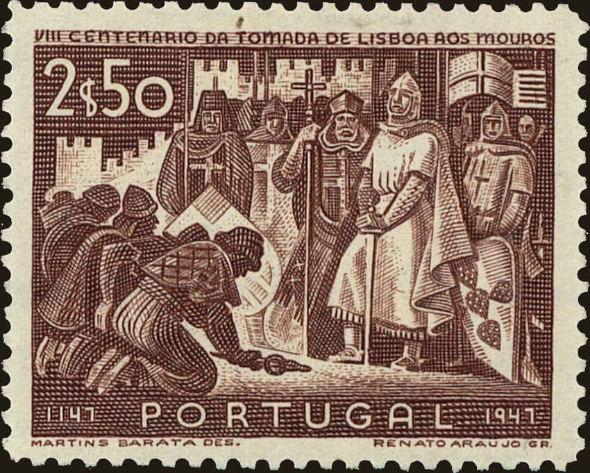 Front view of Portugal 687 collectors stamp