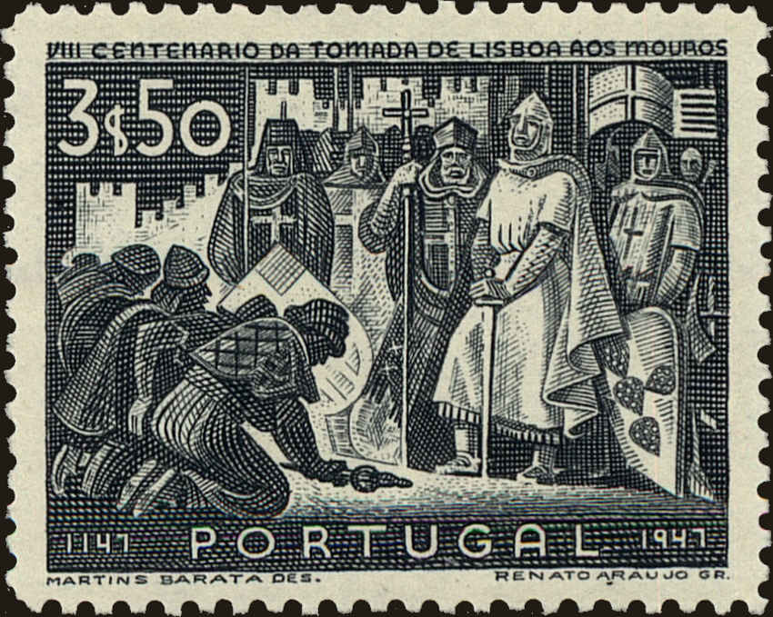 Front view of Portugal 688 collectors stamp