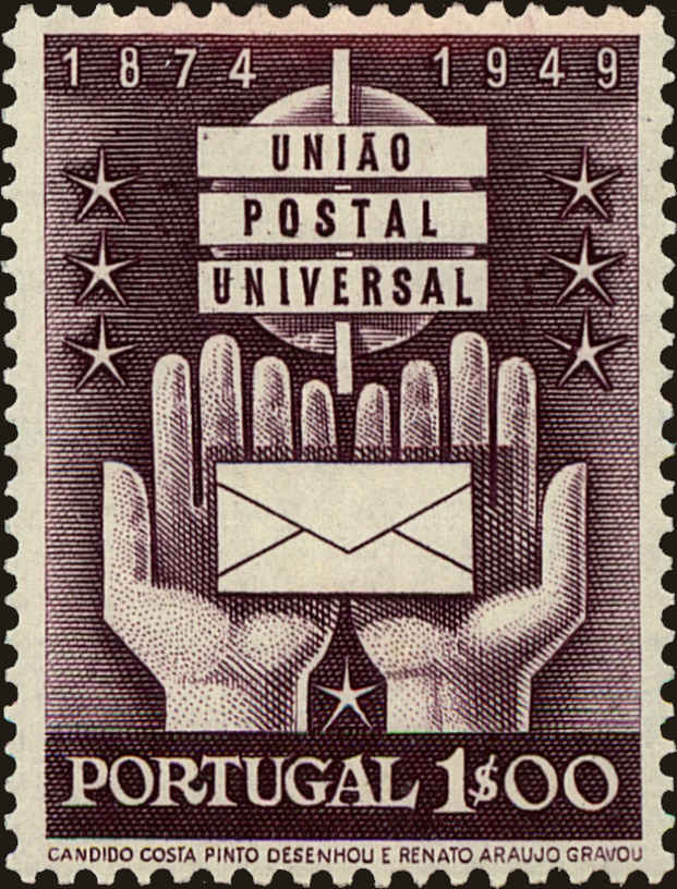 Front view of Portugal 713 collectors stamp