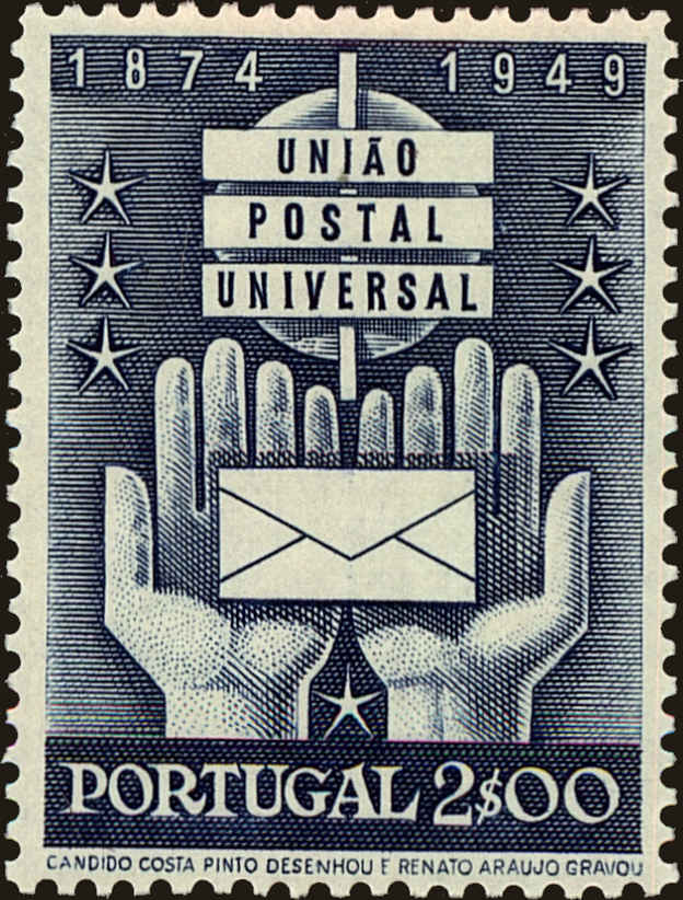 Front view of Portugal 714 collectors stamp