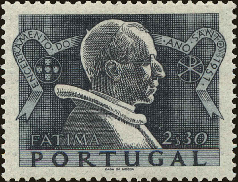 Front view of Portugal 734 collectors stamp