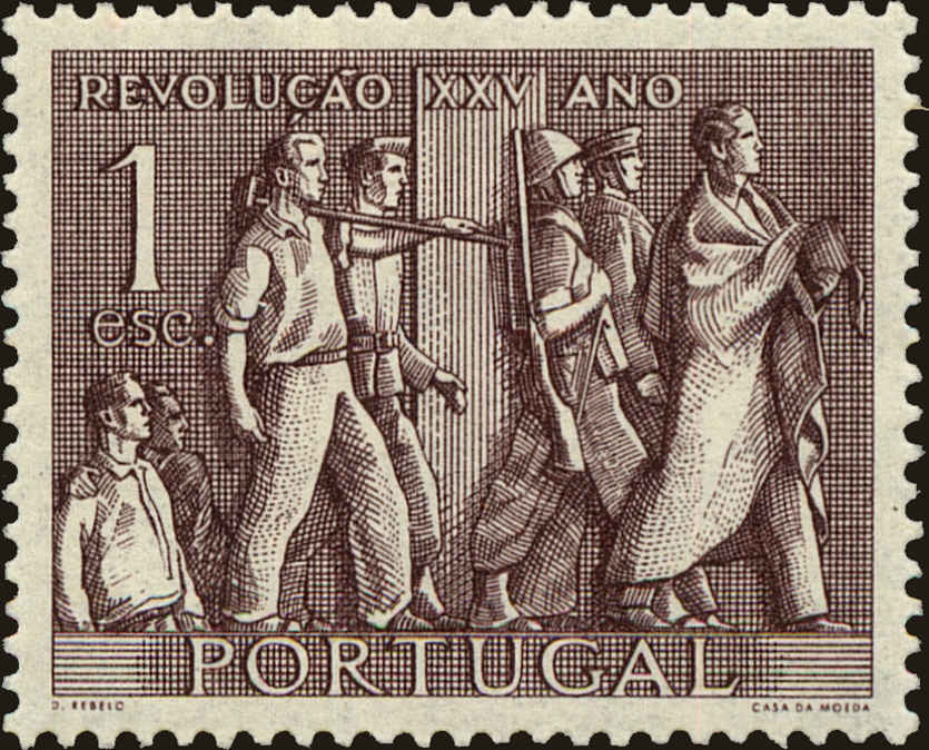 Front view of Portugal 737 collectors stamp
