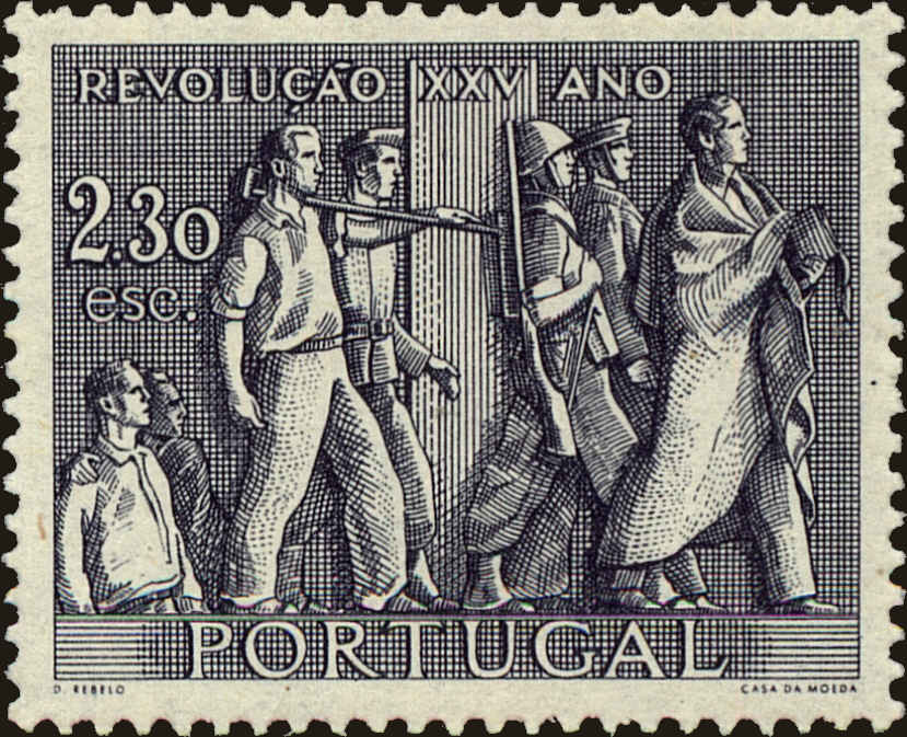 Front view of Portugal 738 collectors stamp