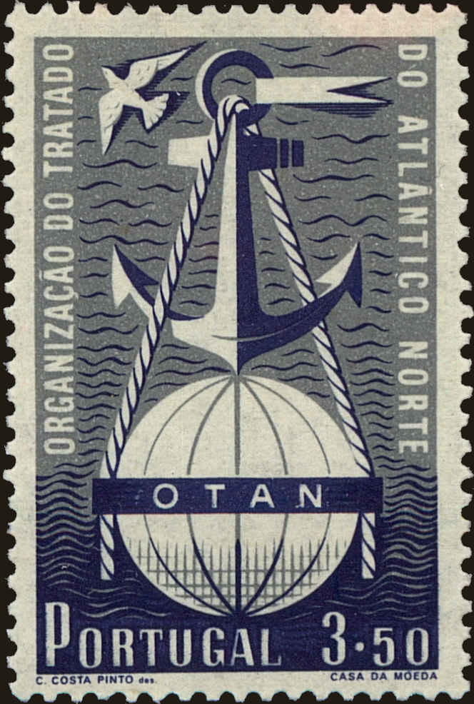 Front view of Portugal 748 collectors stamp