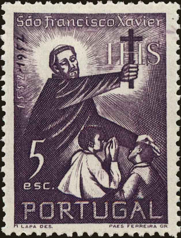 Front view of Portugal 756 collectors stamp