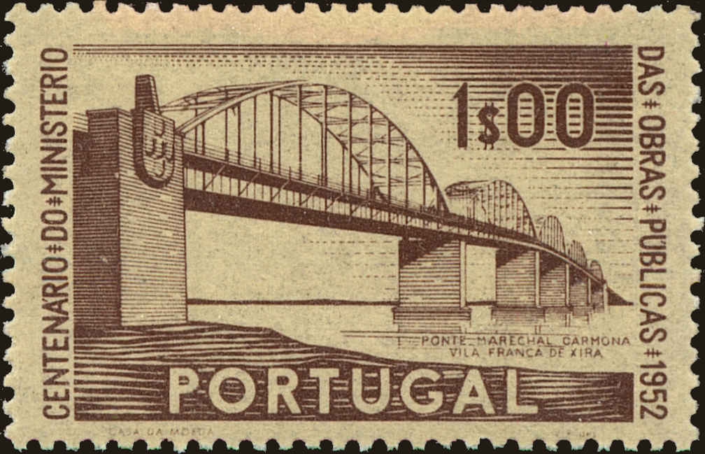 Front view of Portugal 757 collectors stamp