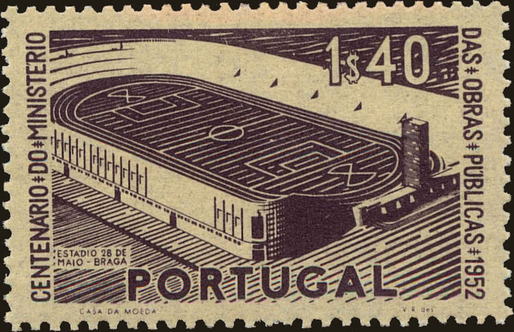 Front view of Portugal 758 collectors stamp