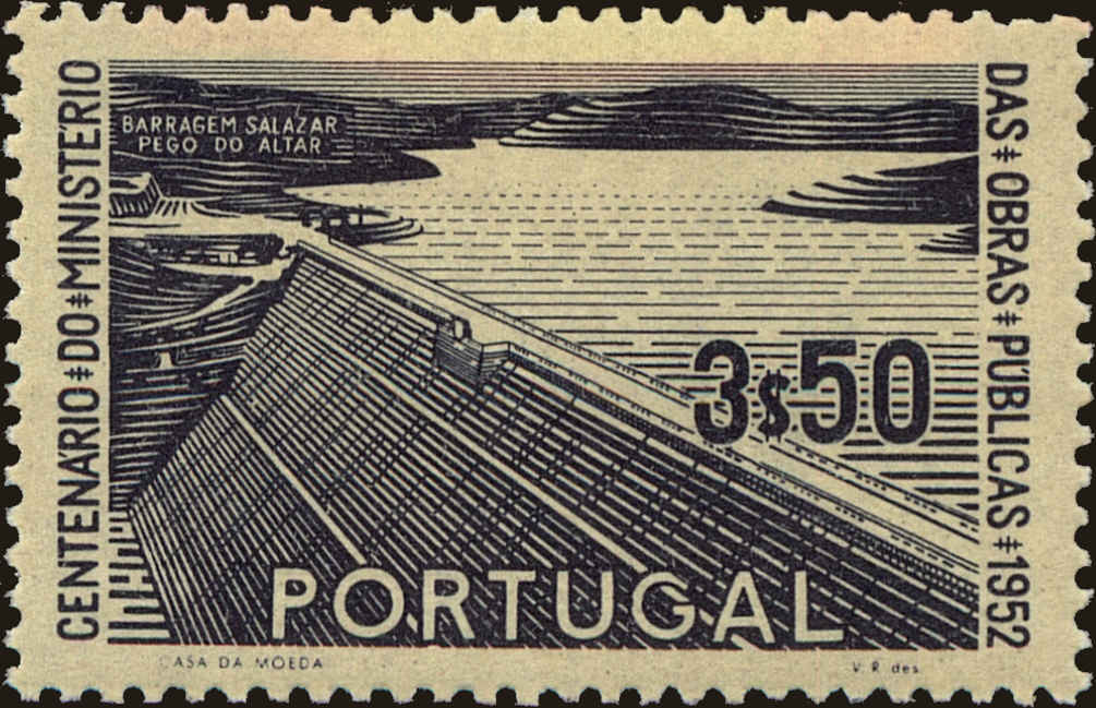 Front view of Portugal 760 collectors stamp