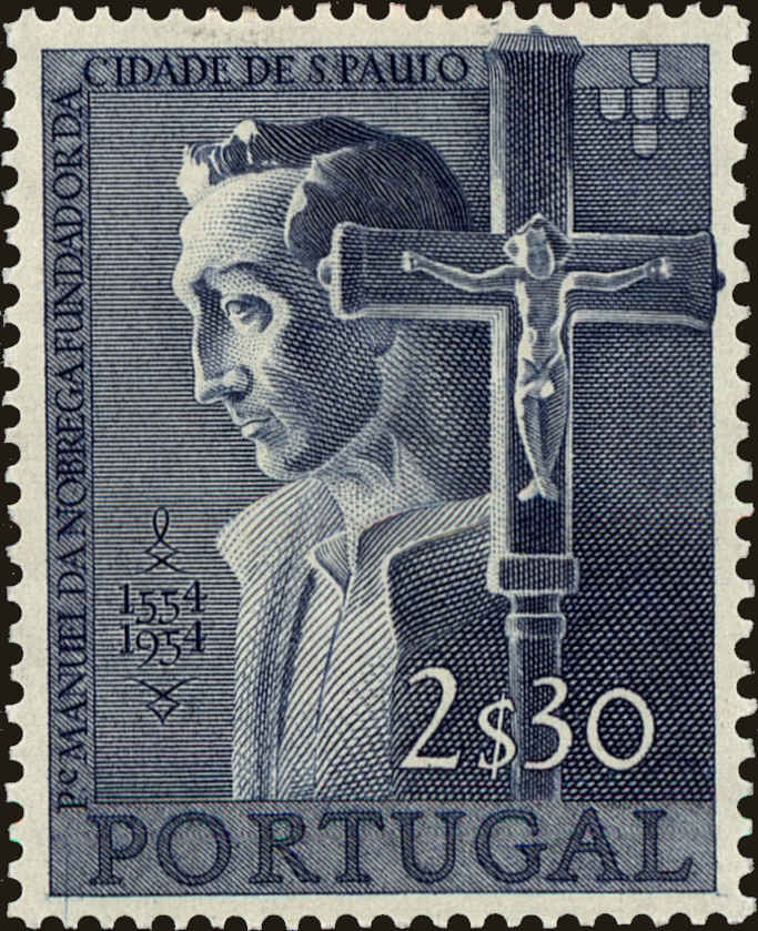 Front view of Portugal 801 collectors stamp