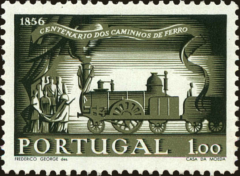 Front view of Portugal 818 collectors stamp