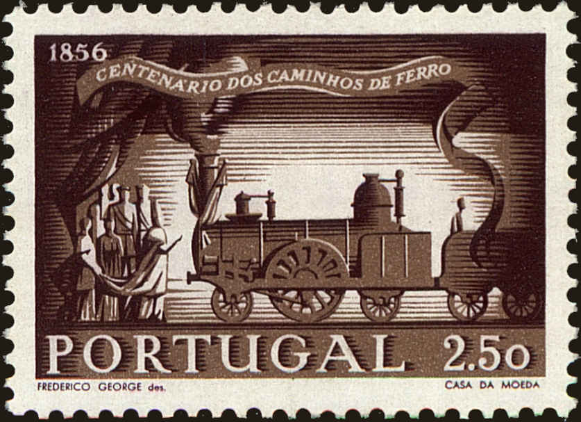 Front view of Portugal 821 collectors stamp