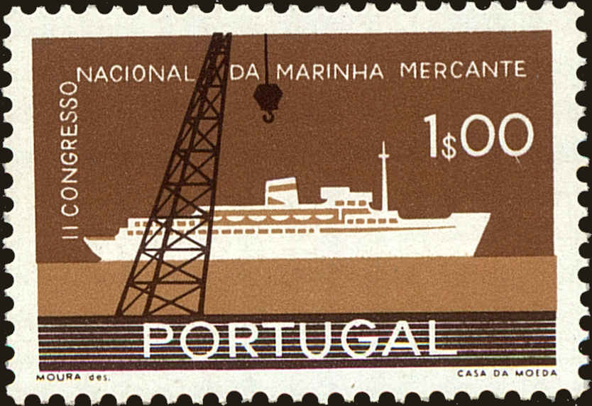 Front view of Portugal 838 collectors stamp