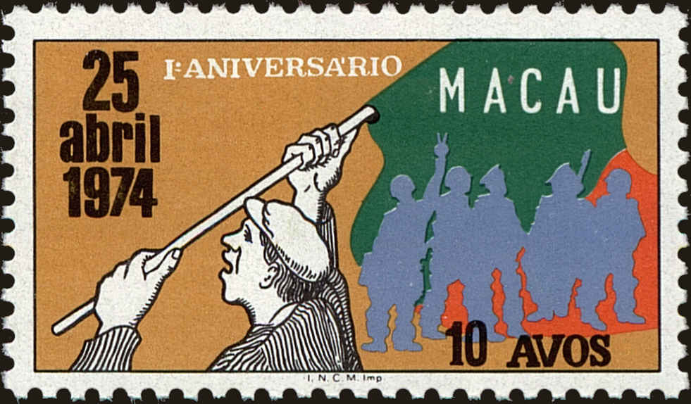 Front view of Macao 435 collectors stamp