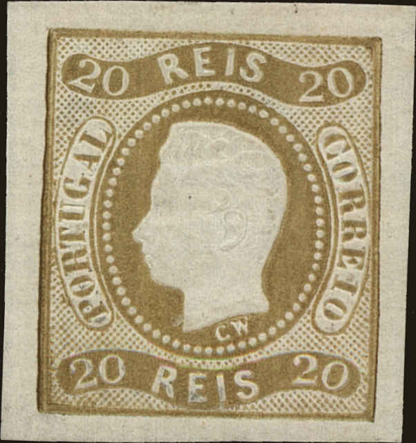 Front view of Portugal 19 collectors stamp
