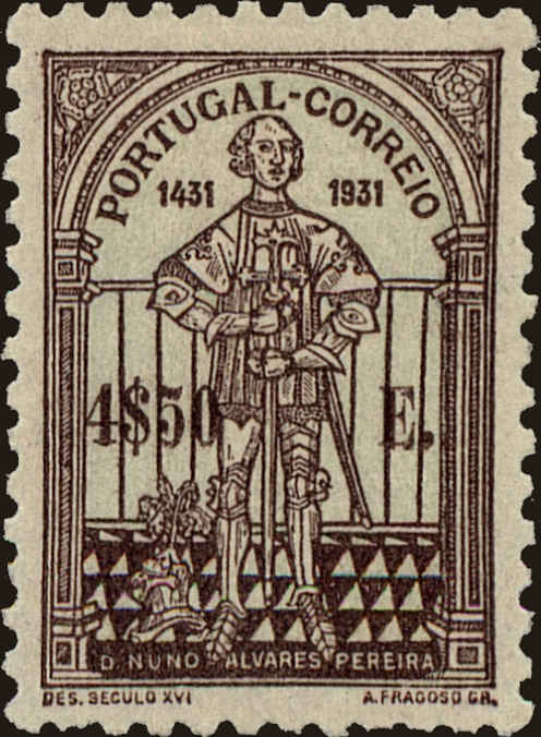 Front view of Portugal 539 collectors stamp