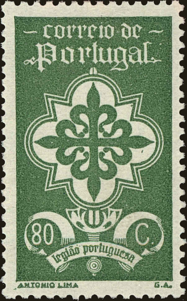 Front view of Portugal 584 collectors stamp