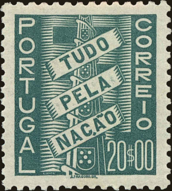 Front view of Portugal 569 collectors stamp