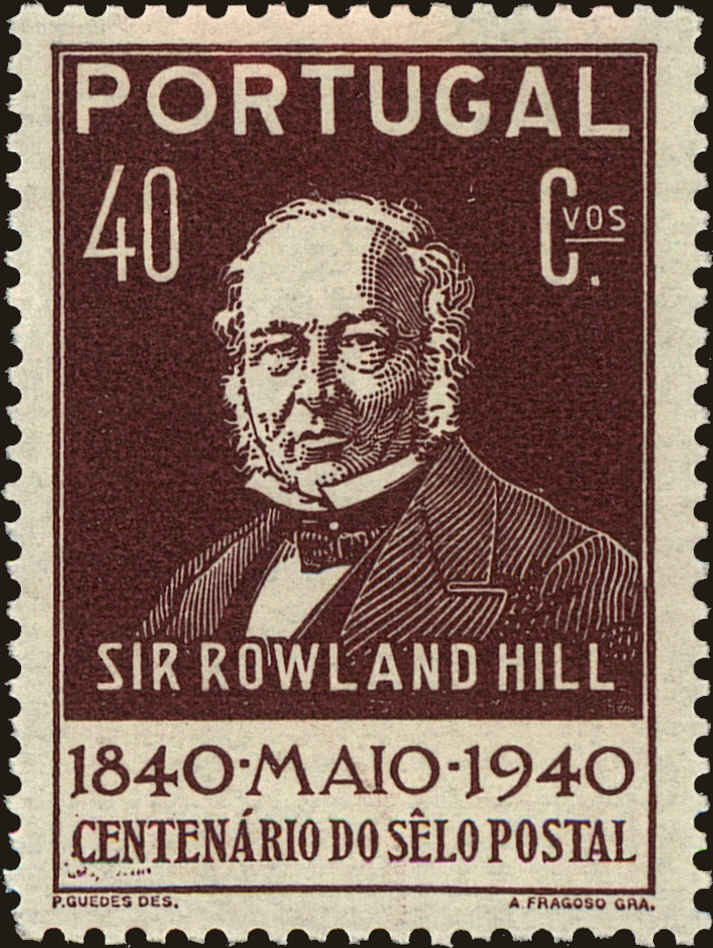 Front view of Portugal 598 collectors stamp