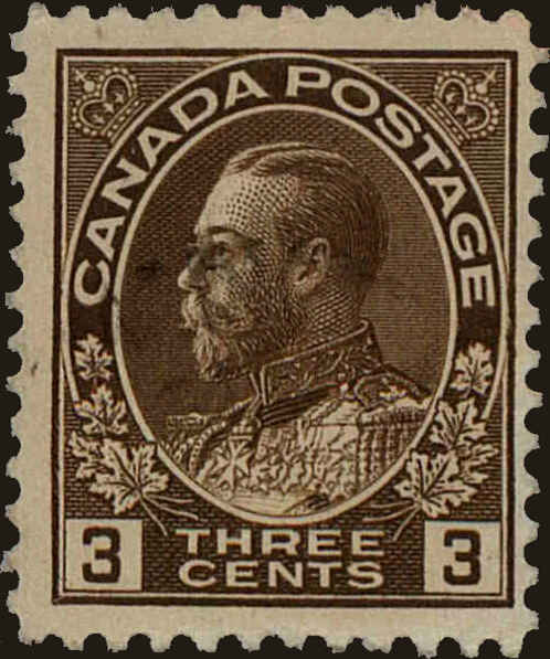 Front view of Canada 108 collectors stamp