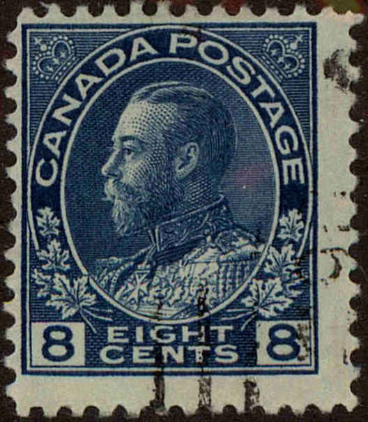Front view of Canada 115 collectors stamp