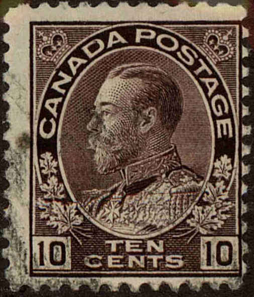 Front view of Canada 118 collectors stamp