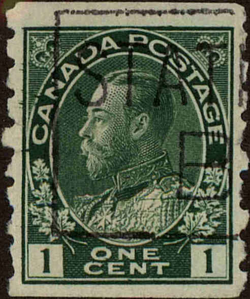 Front view of Canada 125 collectors stamp