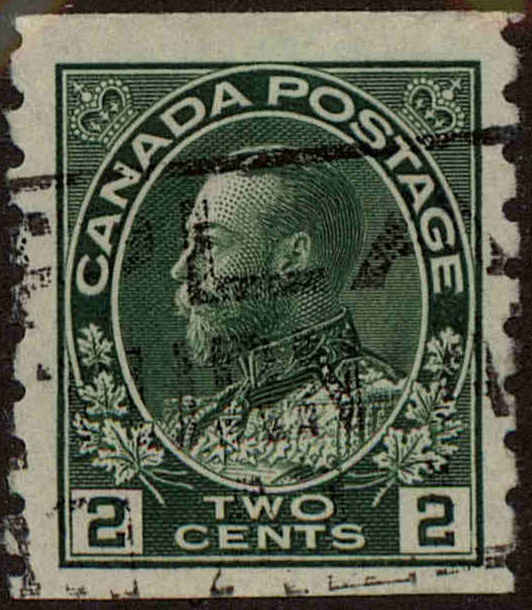 Front view of Canada 128 collectors stamp