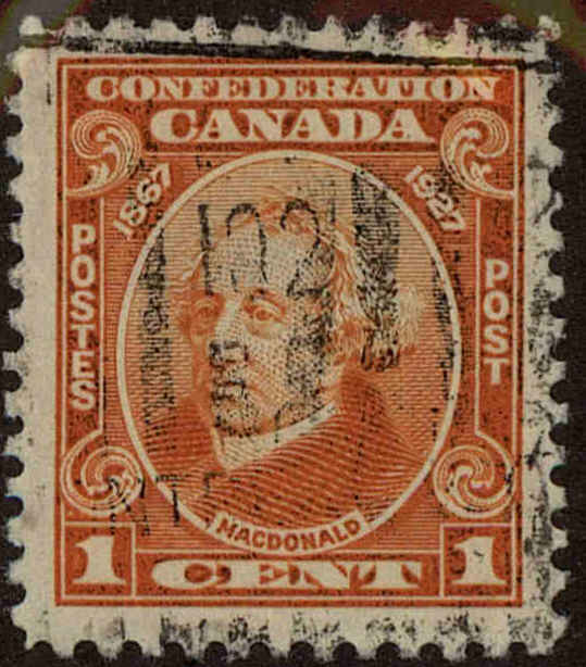 Front view of Canada 141 collectors stamp