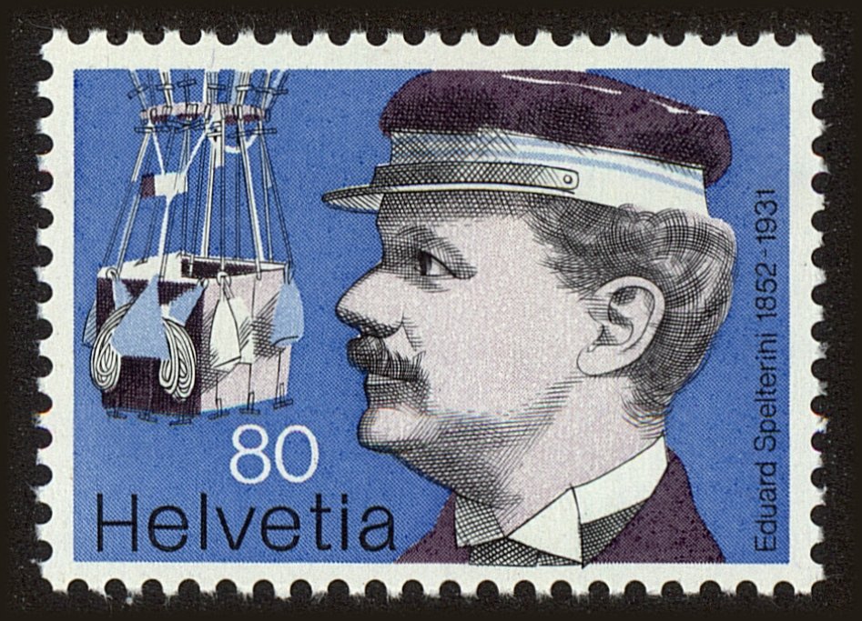 Front view of Switzerland 621 collectors stamp