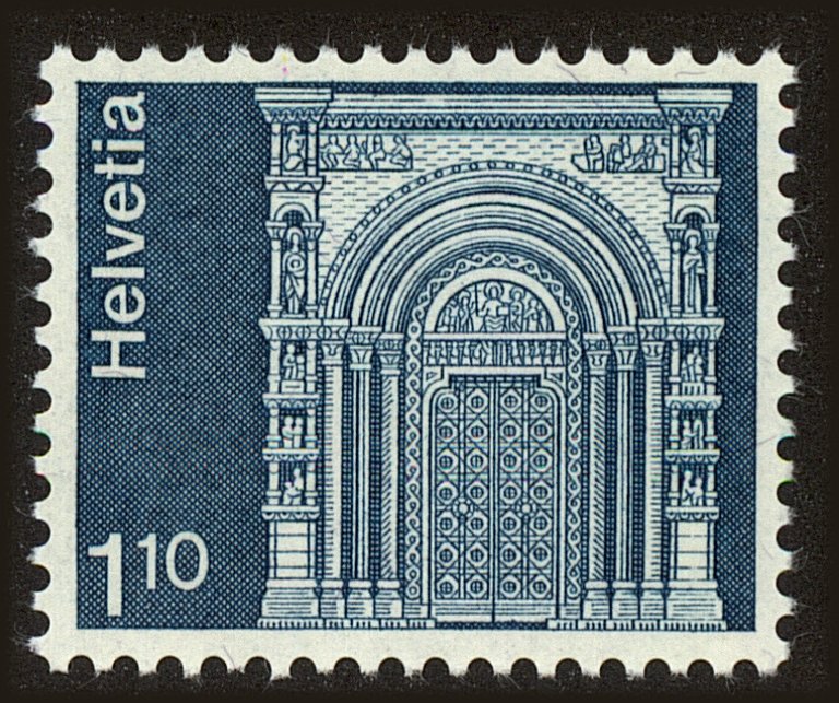 Front view of Switzerland 570 collectors stamp