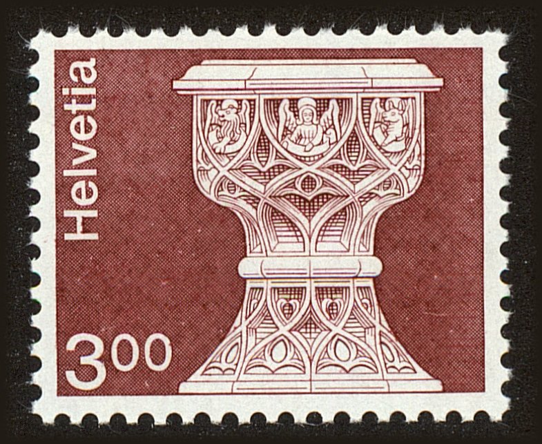 Front view of Switzerland 578 collectors stamp