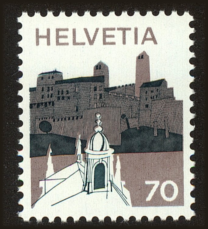 Front view of Switzerland 567 collectors stamp