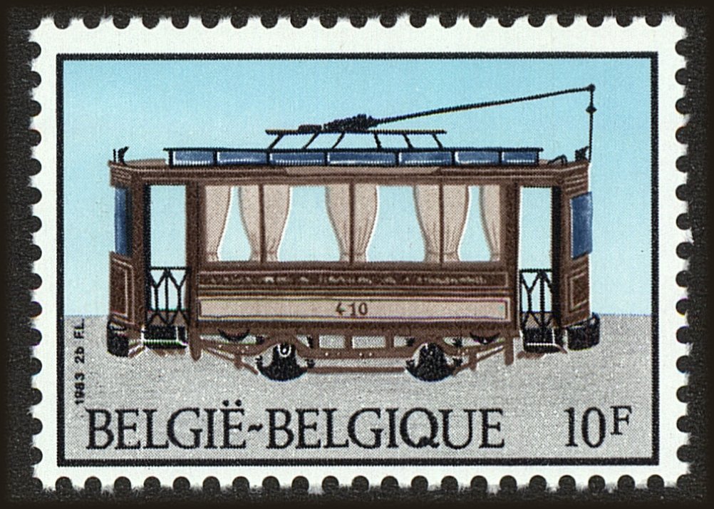 Front view of Belgium 1136 collectors stamp