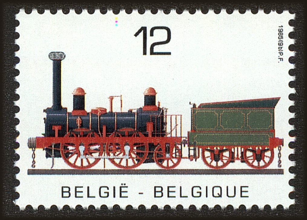 Front view of Belgium 1195 collectors stamp