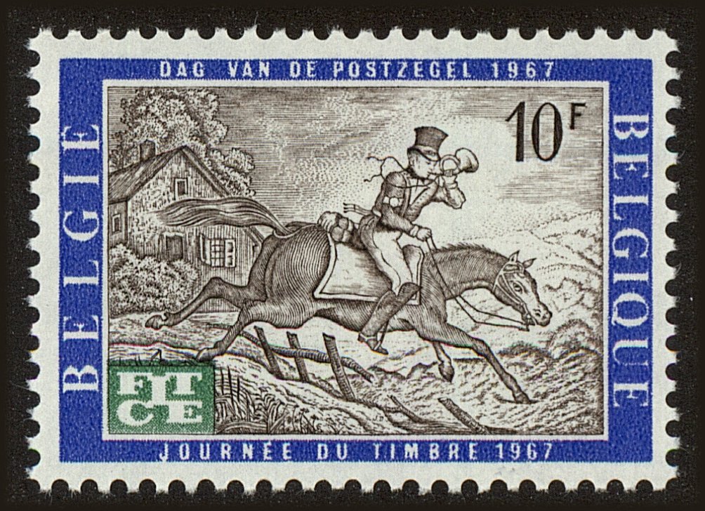 Front view of Belgium 687 collectors stamp