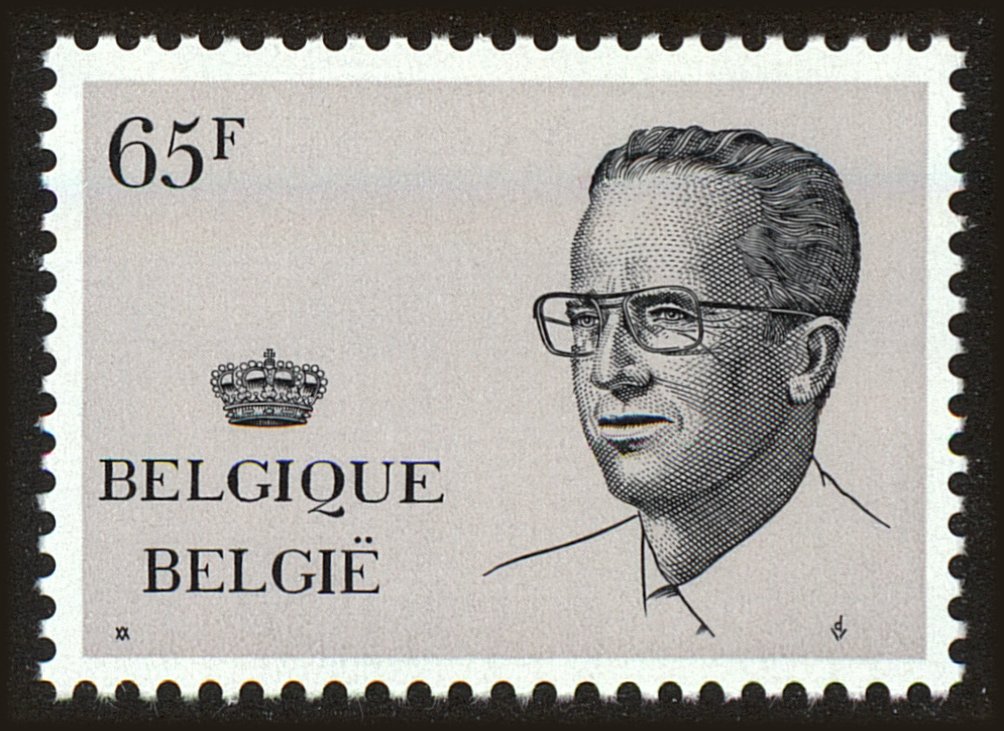 Front view of Belgium 1101 collectors stamp